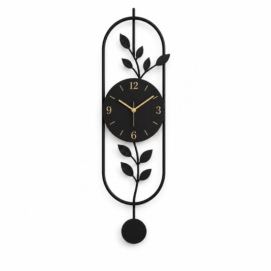 Botanical Leaf Clock — Signature Wall Clock